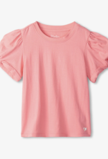 Hatley Kids apricot blush twisted sleeve tee