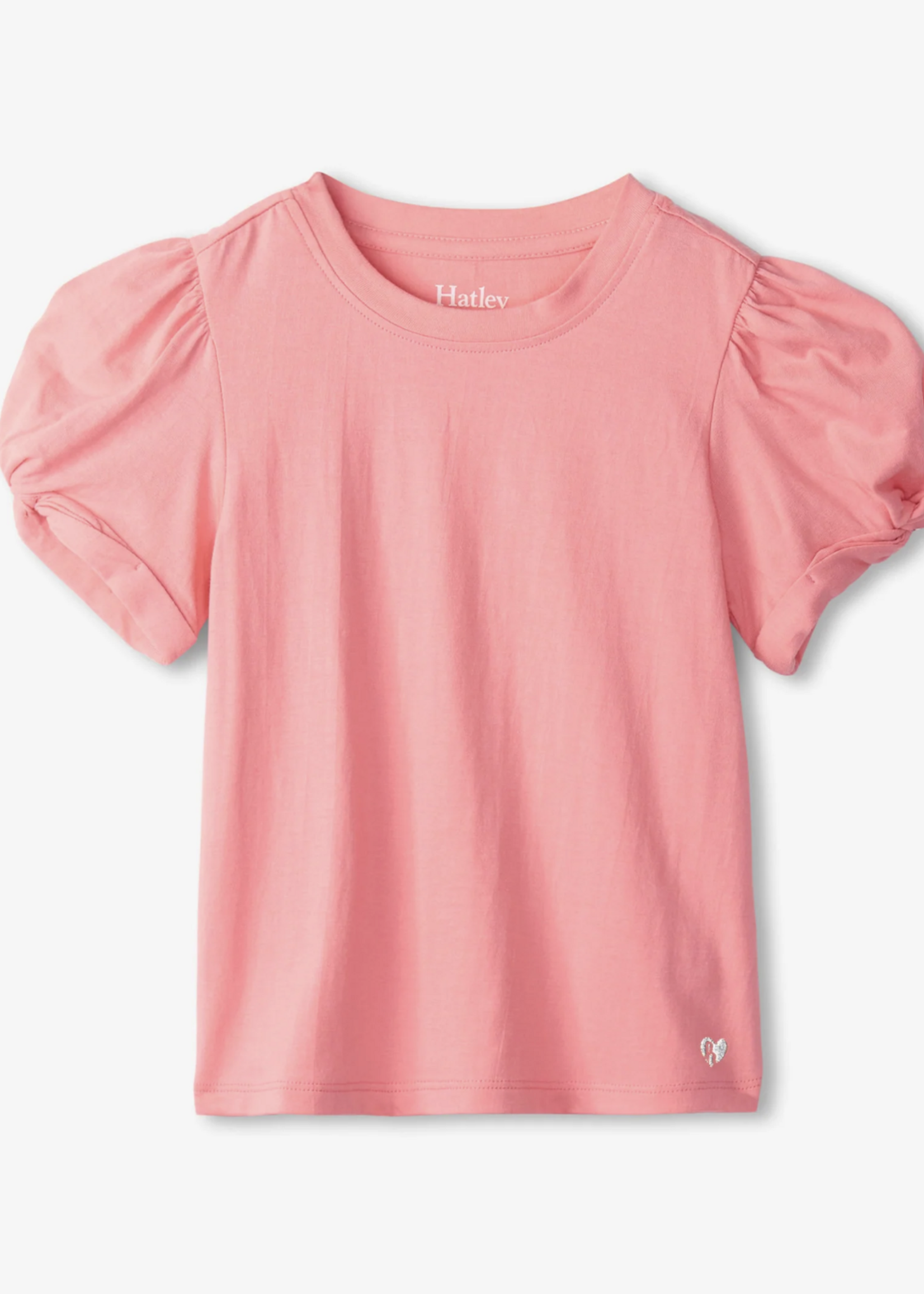 Hatley Kids apricot blush twisted sleeve tee