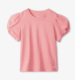 Hatley Kids apricot blush twisted sleeve tee