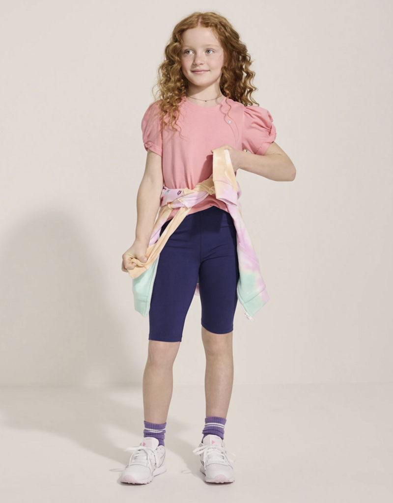 Hatley Kids apricot blush twisted sleeve tee