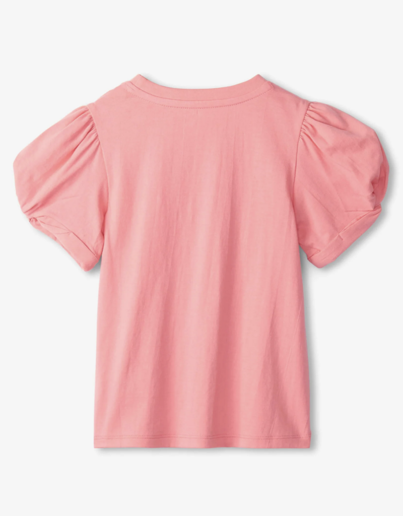 Hatley Kids apricot blush twisted sleeve tee