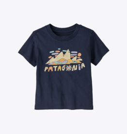Patagonia Baby Graphic T-Shirt FSBN Fitz Roy Superbloom: New Navy