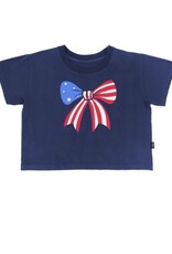 Feather 4 Arrow Boxy Navy Tee Bow