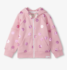 Hatley Kids blossom raw edge hoodie