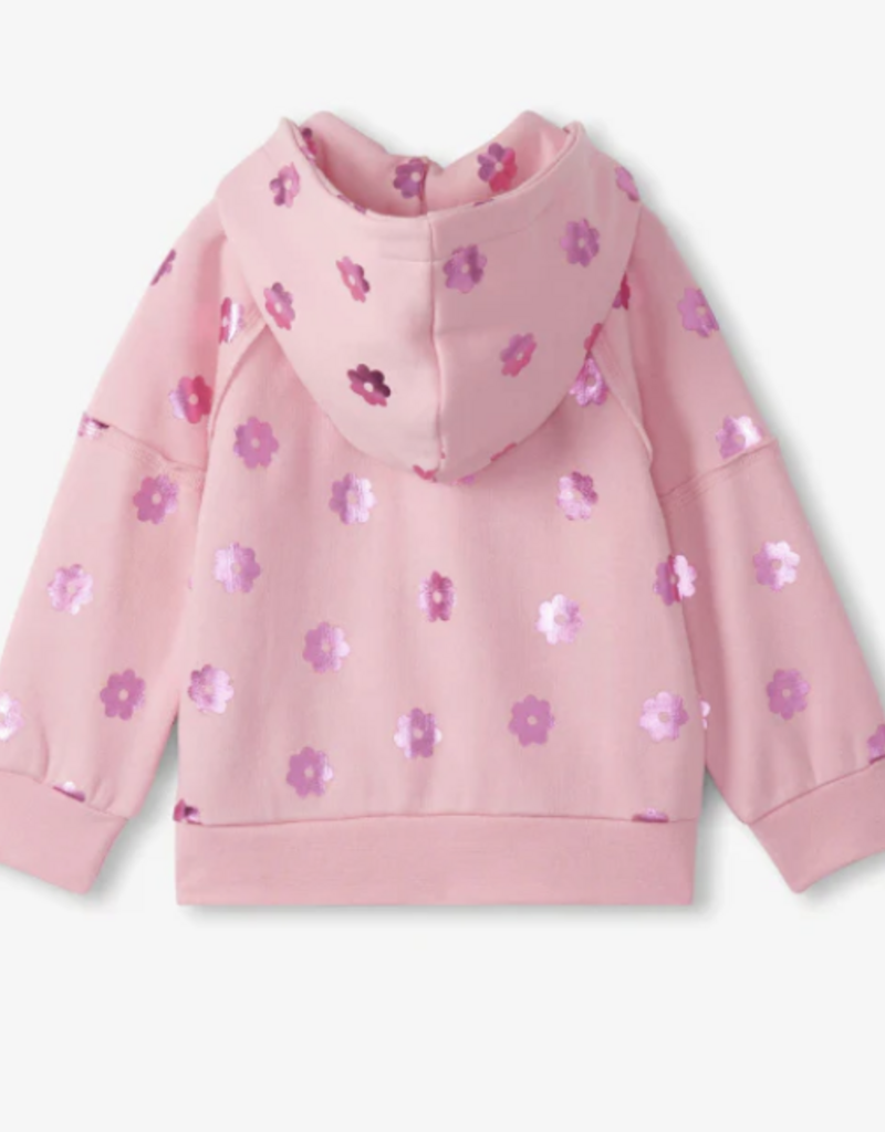 Hatley Kids blossom raw edge hoodie