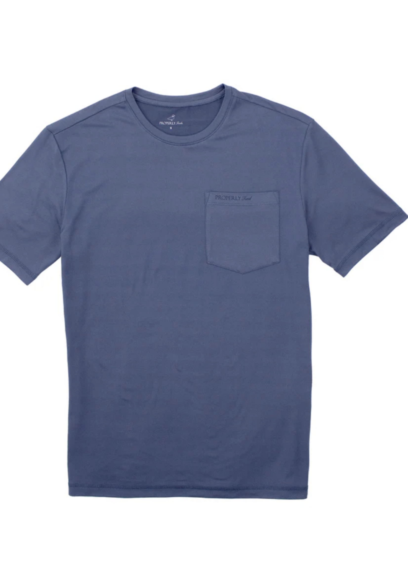 Properly Tied Ravine Pocket Tee S/S Dusk Blue