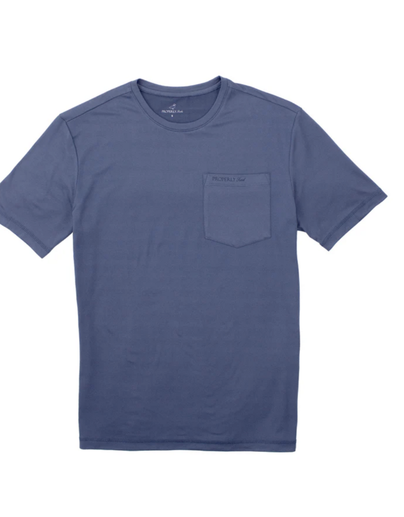 Properly Tied Ravine Pocket Tee S/S Dusk Blue