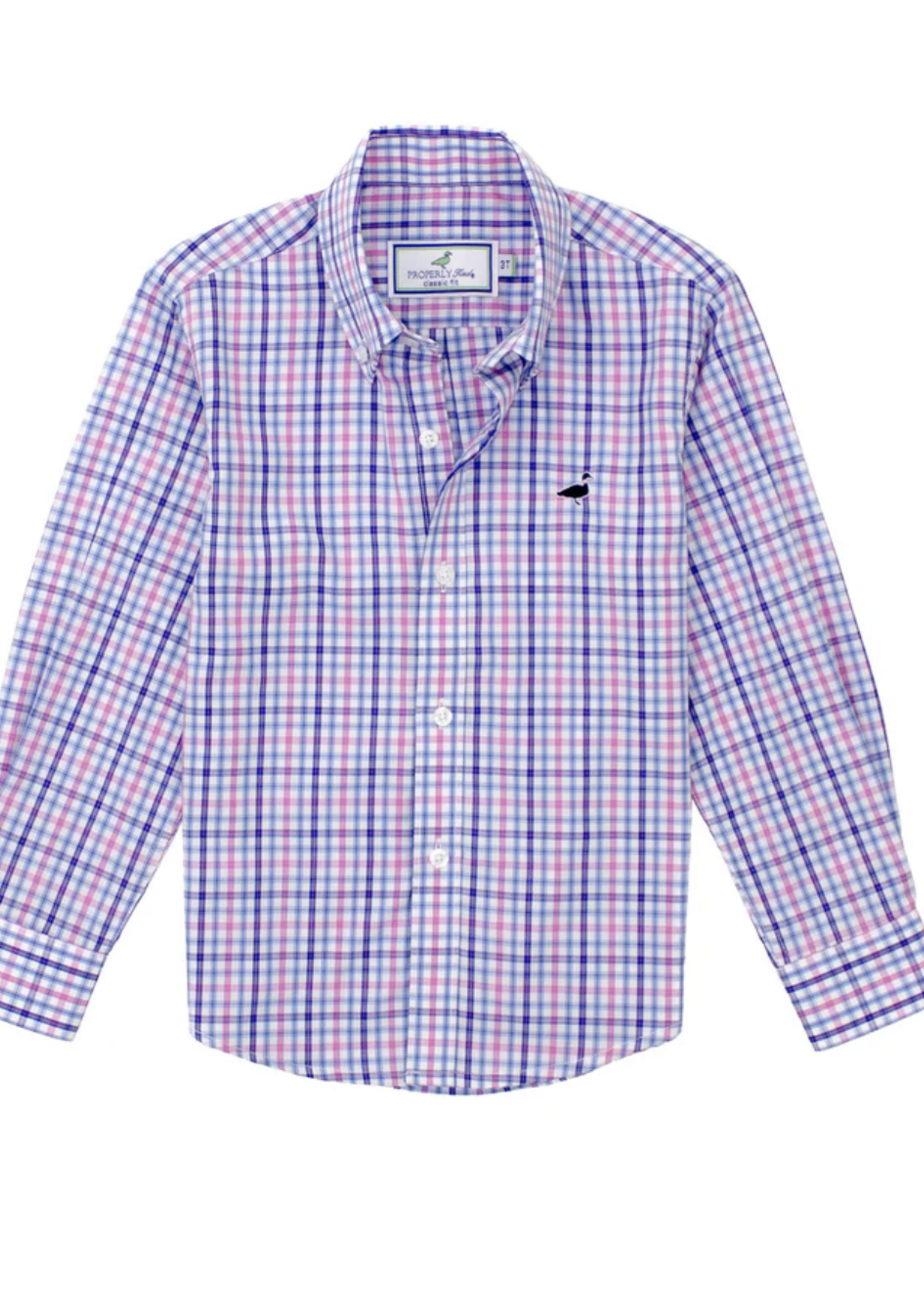 Properly Tied Seasonal Sportshirt Blueberry