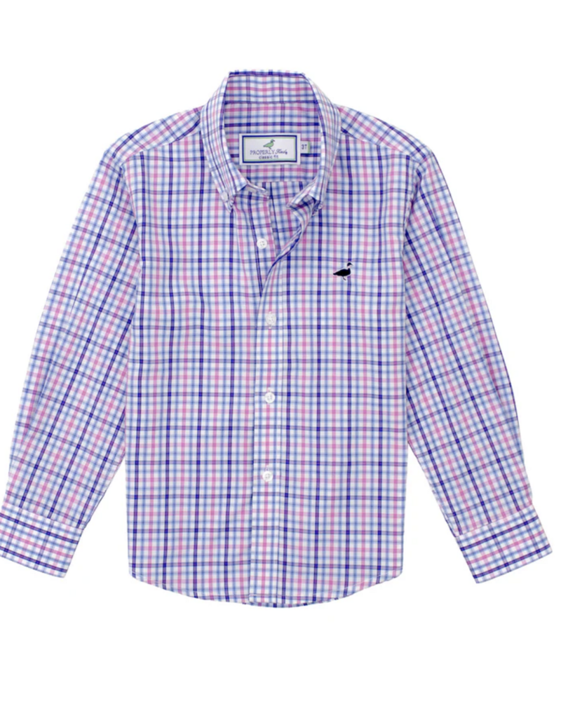 Properly Tied Seasonal Sportshirt Blueberry