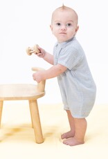 Angel Dear Micro Gingham Blue Blizzard Polo Shortie