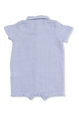 Angel Dear Micro Gingham Blue Blizzard Polo Shortie