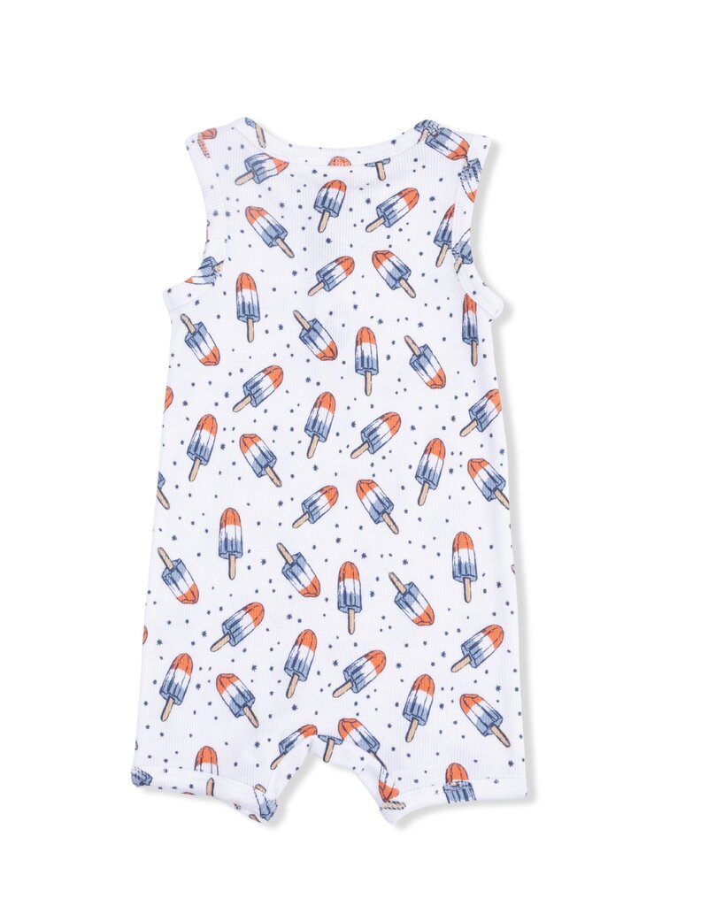 Angel Dear Astro Pop Henley Shortie Romper