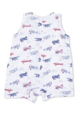 Angel Dear Vintage Planes Sleeveless Shortie Romper