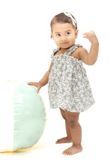 Angel Dear Camille Floral Ruffly Strap Top w/Bloomer