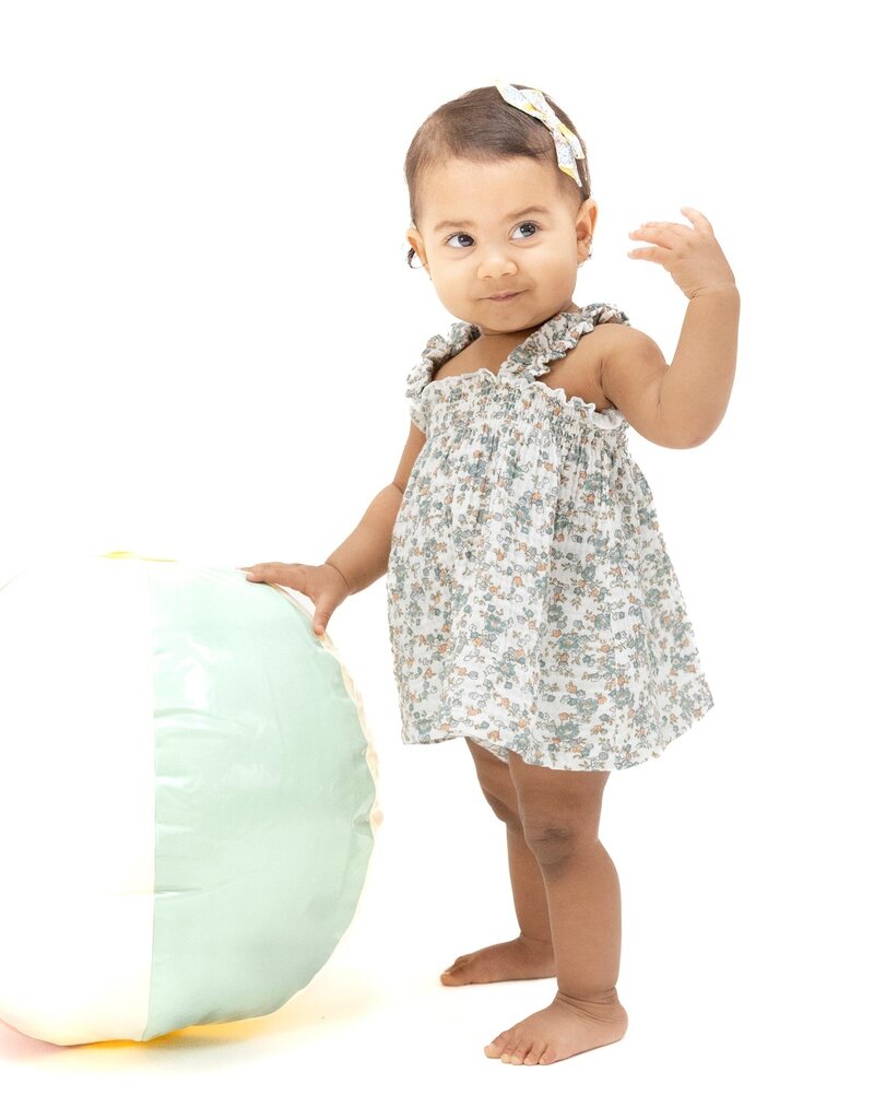 Angel Dear Camille Floral Ruffly Strap Top w/Bloomer