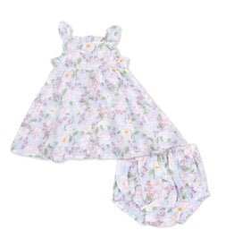 Angel Dear Magnolias Paperbag Ruffle Sundress w/Bloomer