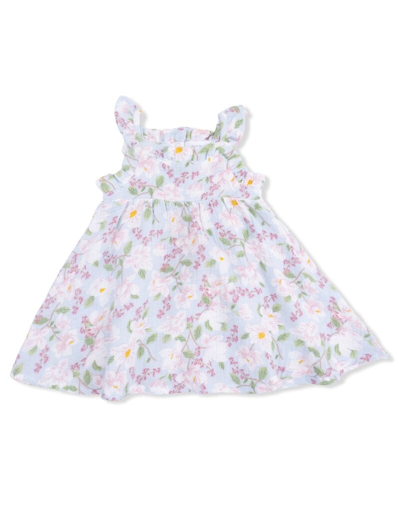 Angel Dear Magnolias Paperbag Ruffle Sundress w/Bloomer