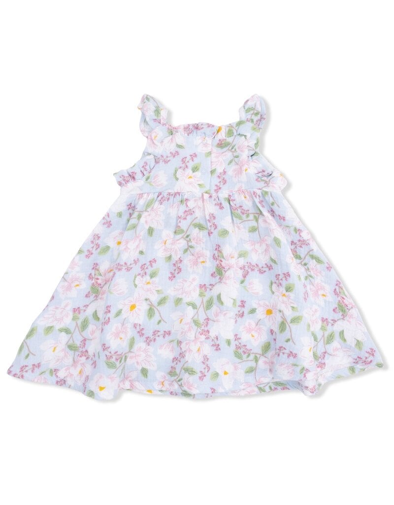 Angel Dear Magnolias Paperbag Ruffle Sundress w/Bloomer