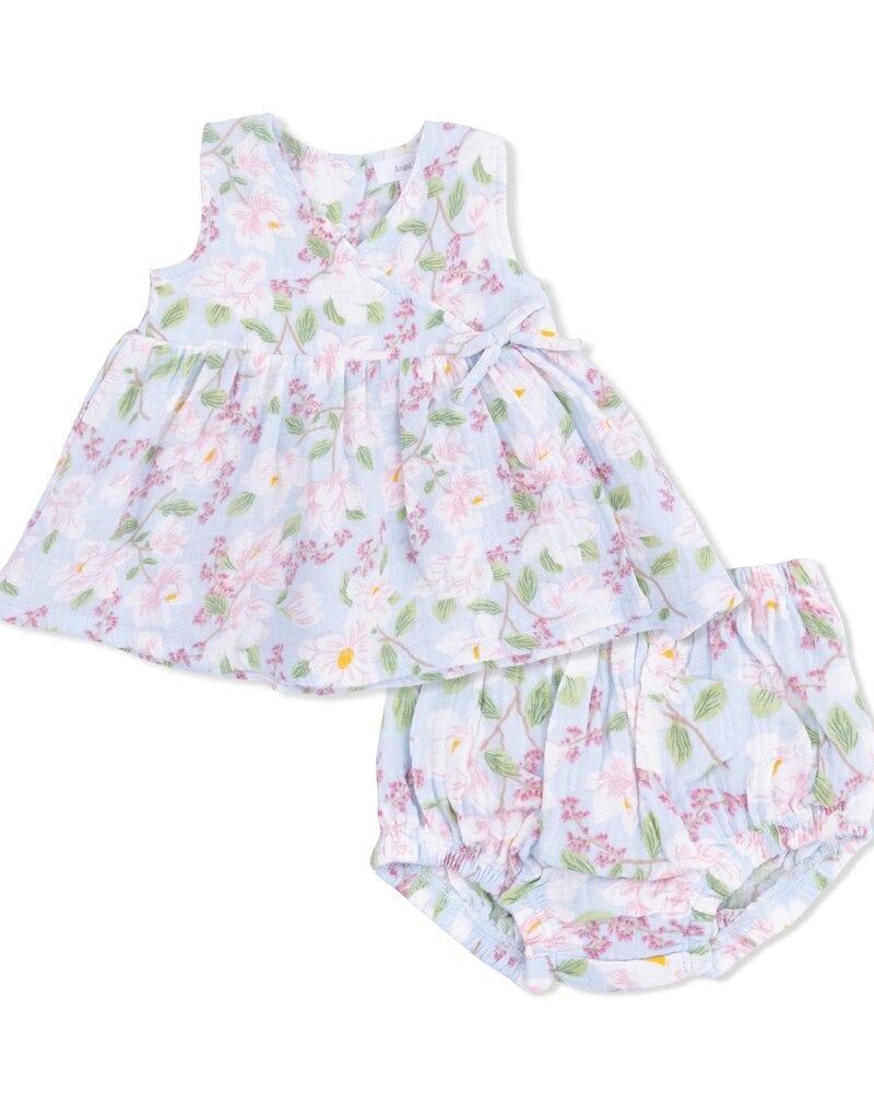 Angel Dear Magnolias Kimono Dress and Bloomer