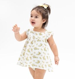 Angel Dear Sunshine Roses Pinafore w/High Waisted Bloomer