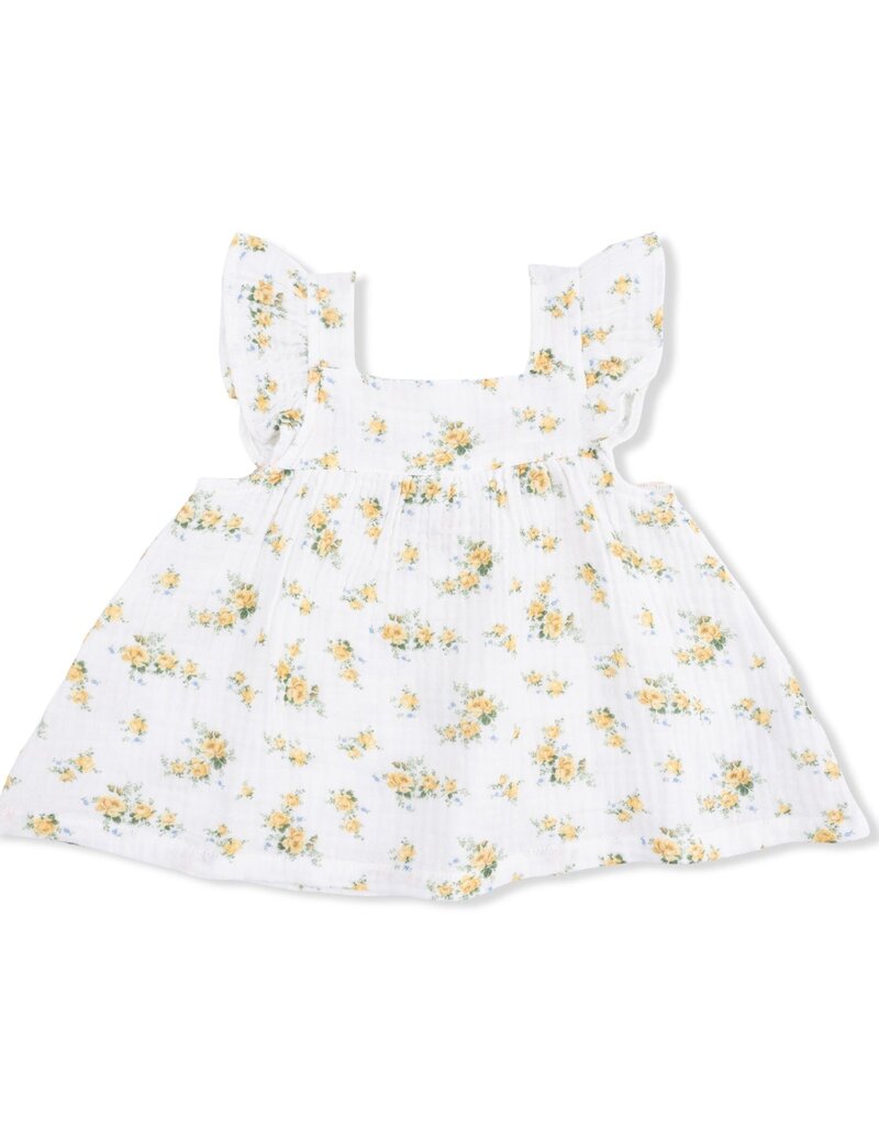 Angel Dear Sunshine Roses Pinafore w/High Waisted Bloomer