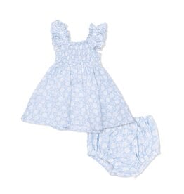 Angel Dear Western Daisies Smocked Sundress w/Bloomer