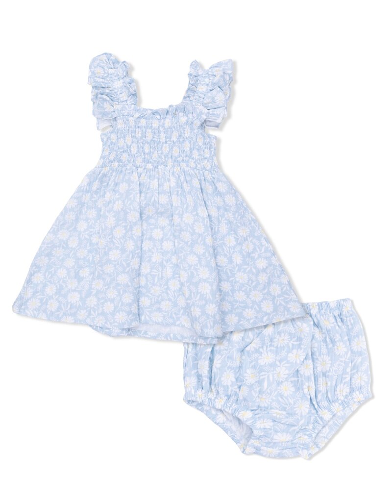 Angel Dear Western Daisies Smocked Sundress w/Bloomer