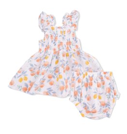 Angel Dear Citrus Floral Baby Doll Tunic Bloomer Set