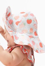 Angel Dear Strawberry Bliss Wide Brim Sun Hat