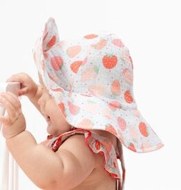 Angel Dear Strawberry Bliss Wide Brim Sun Hat
