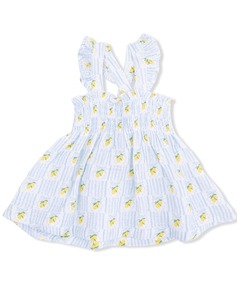 Angel Dear Lovely Lemons Smocked Top w/Bloomer