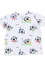 Angel Dear Soccer Balls Playing Blue Crew Neck Tee w/Cargo Short