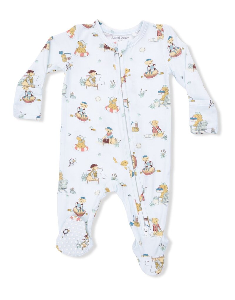 Angel Dear Lake Buddy Dogs 2 Way Zipper Footie