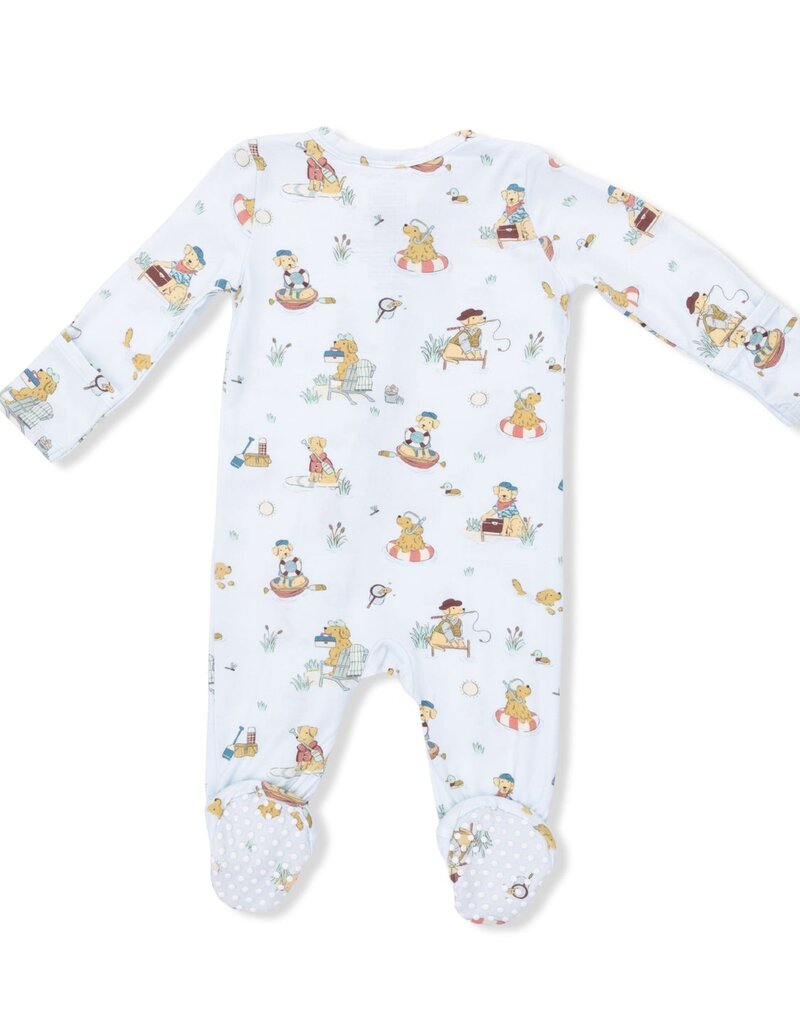 Angel Dear Lake Buddy Dogs 2 Way Zipper Footie