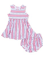 Angel Dear SALE. Stars and Stripes Tank Dress w/Bloomer