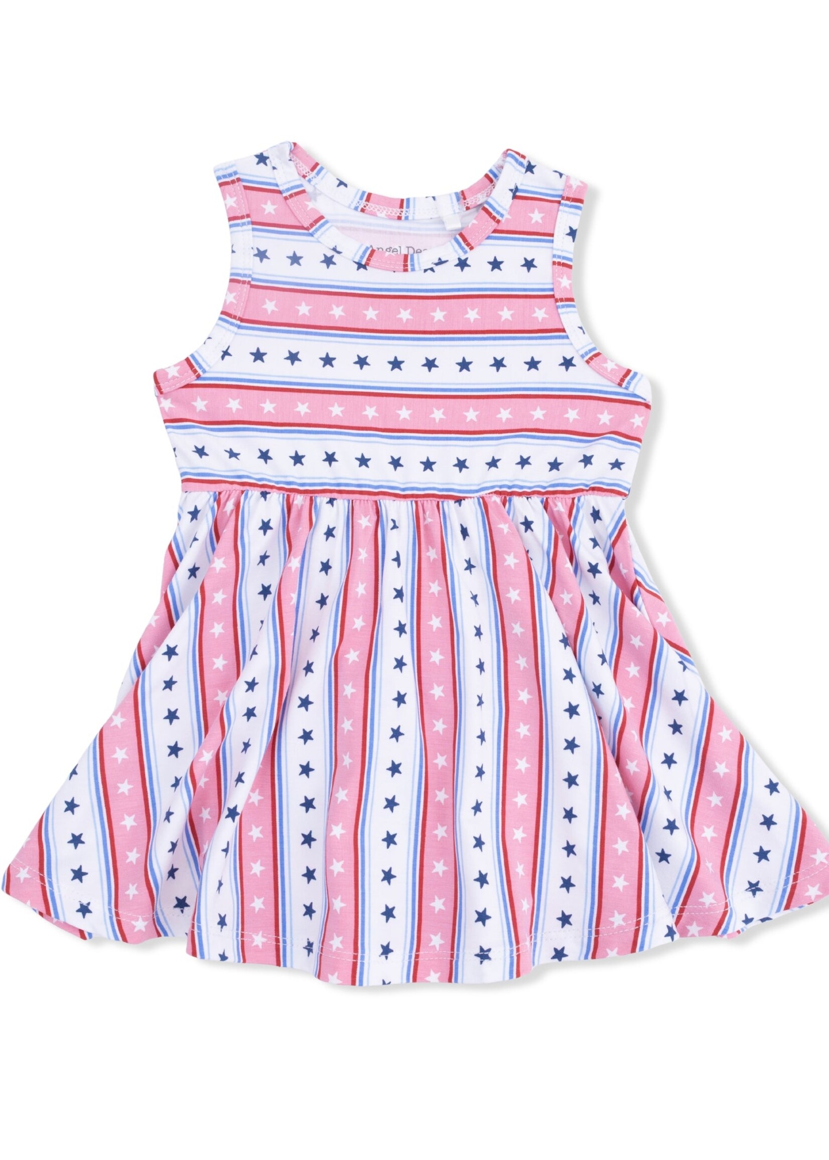 Angel Dear Stars and Stripes Tank Dress w/Bloomer
