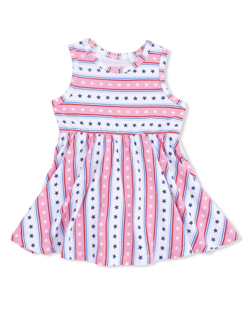 Angel Dear Stars and Stripes Tank Dress w/Bloomer