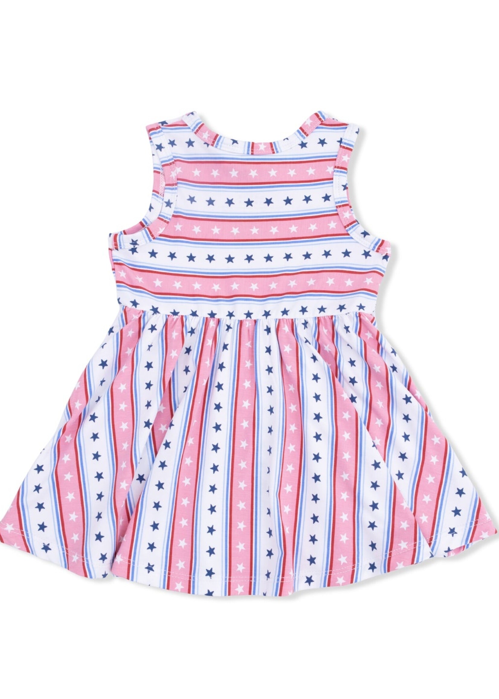 Angel Dear Stars and Stripes Tank Dress w/Bloomer