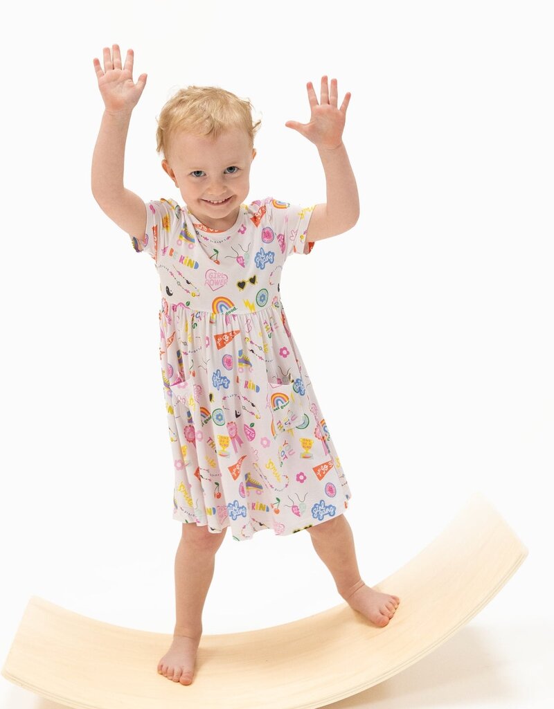 Angel Dear Girl Power Twirly Dress with Cartwheel Short