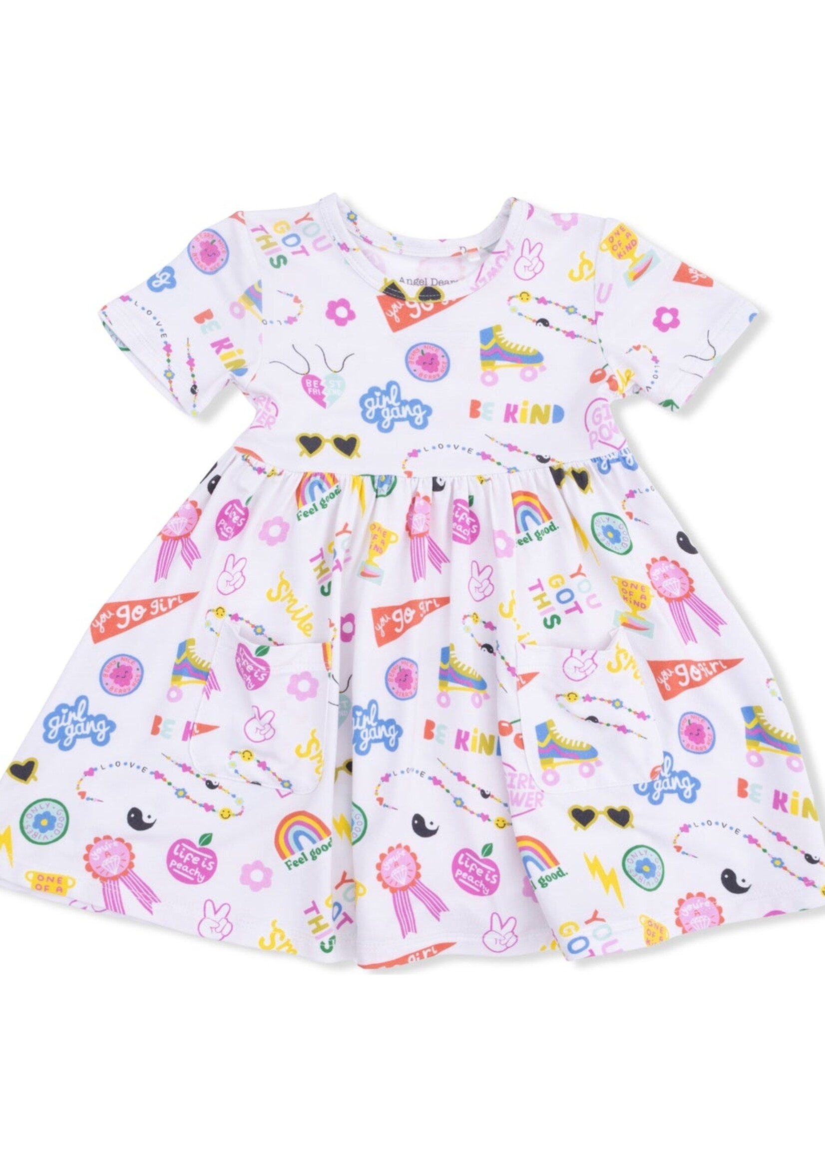 Angel Dear Girl Power Twirly Dress with Cartwheel Short