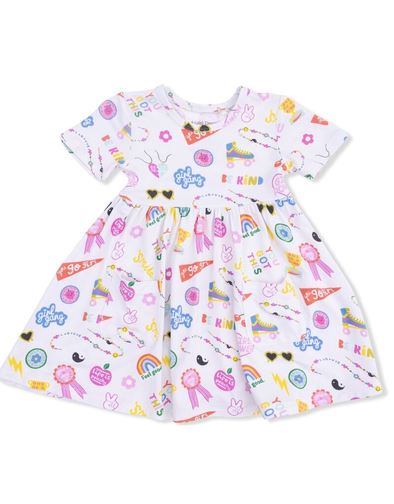 Angel Dear Girl Power Twirly Dress with Cartwheel Short