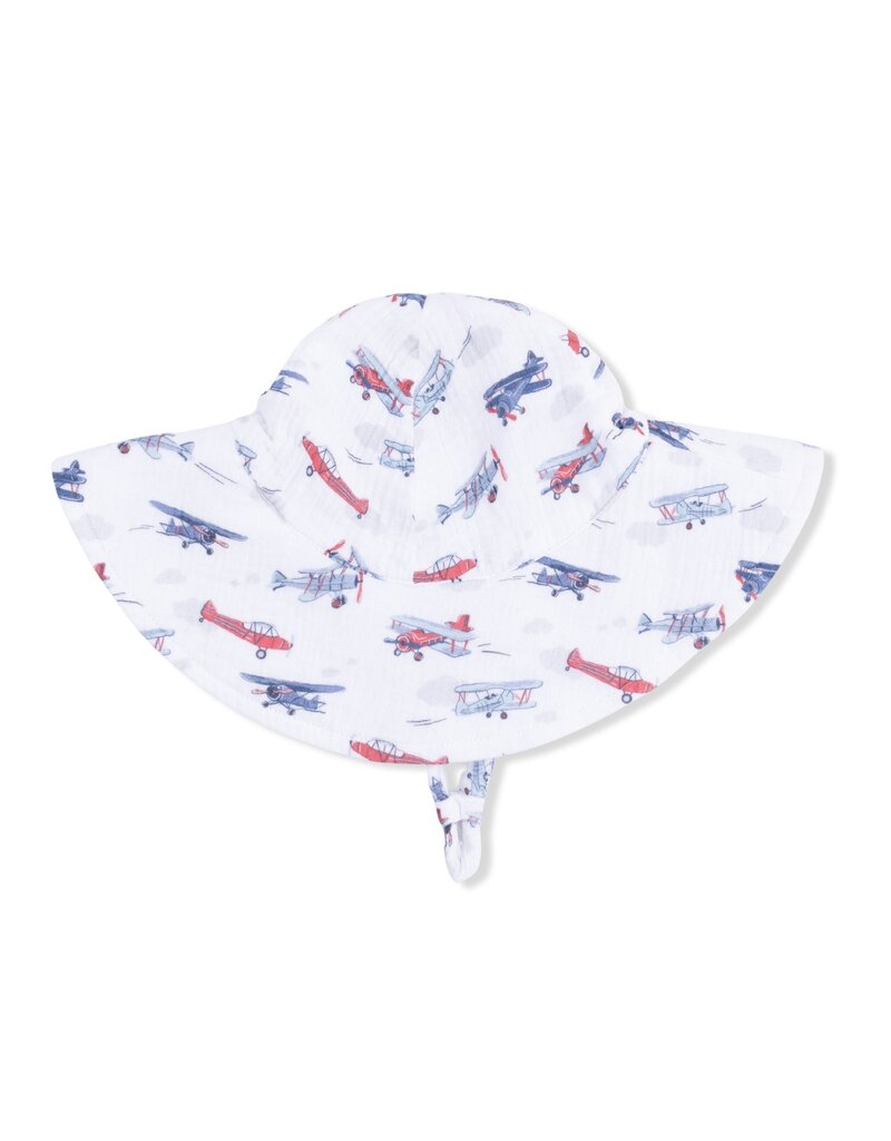 Angel Dear Vintage Planes Wide Brim Sun Hat