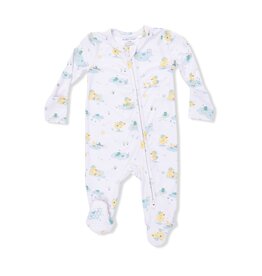 Angel Dear Frog and Duck Pond 2 Way Zipper Footie