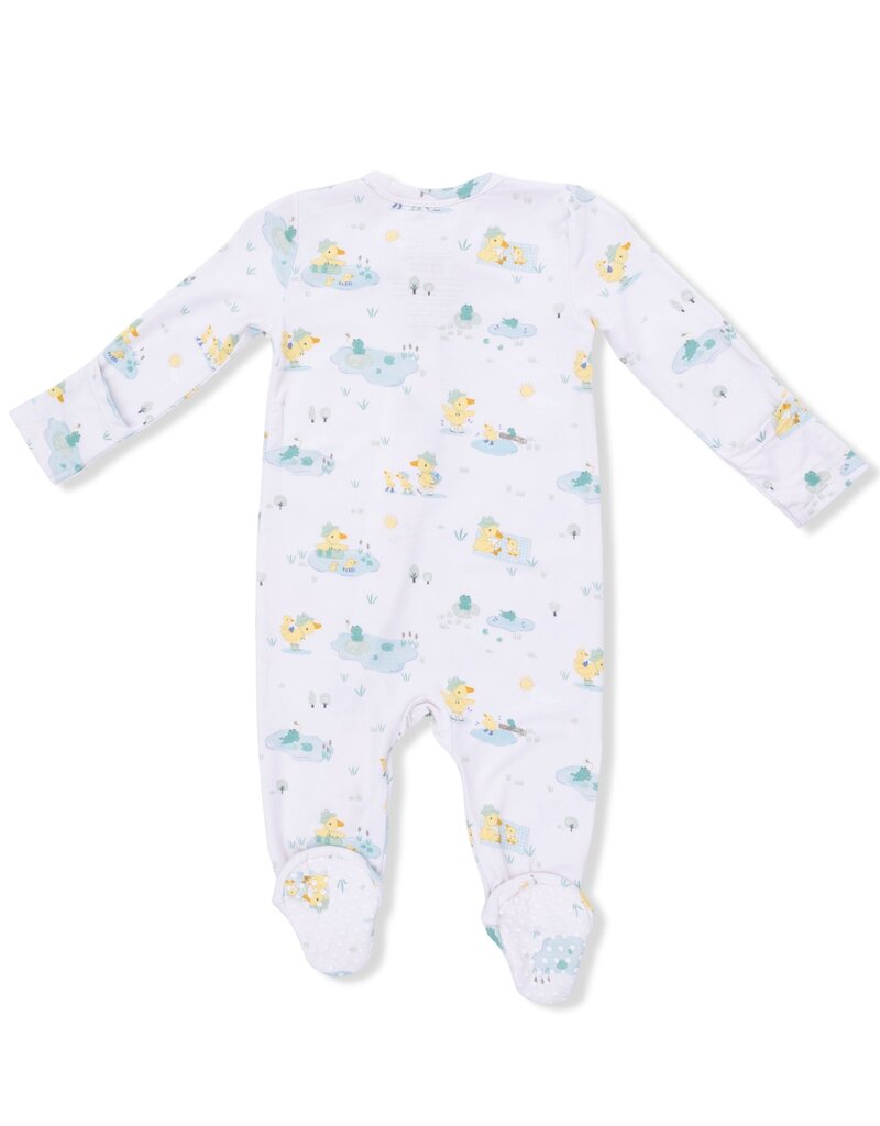 Angel Dear Frog and Duck Pond 2 Way Zipper Footie