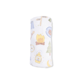 Angel Dear Camping Blue Swaddle