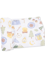 Angel Dear Camping Blue Swaddle