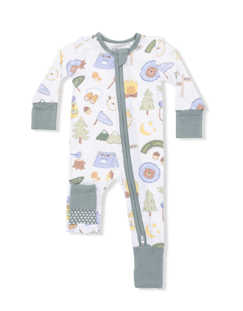 Angel Dear Camping Blue Convertible Romper