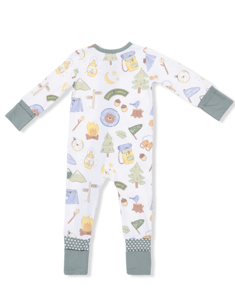 Angel Dear Camping Blue Convertible Romper