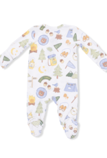 Angel Dear Camping Blue 2 Way Zipper Footie