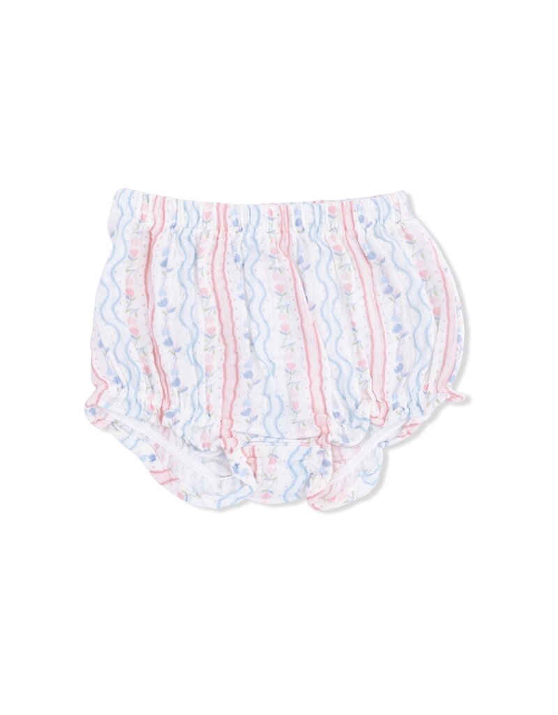 Angel Dear Tulip Stripe Scallop Back Top w/Bloomer